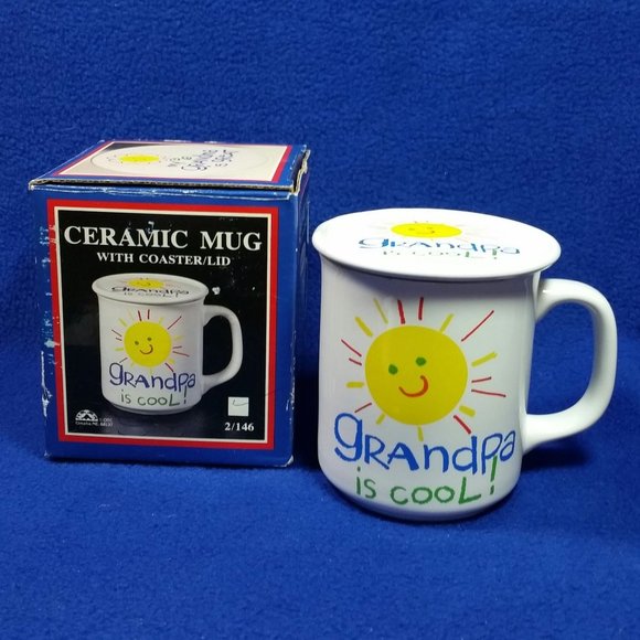 Giftco "My Grandpa Is Cool" Mug and Coaster Set Pre-Owned In Box - Picture 2 of 10